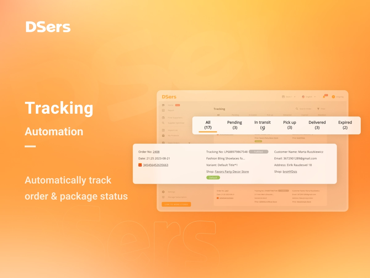Auto Sync Tracking Number